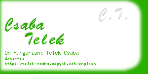 csaba telek business card